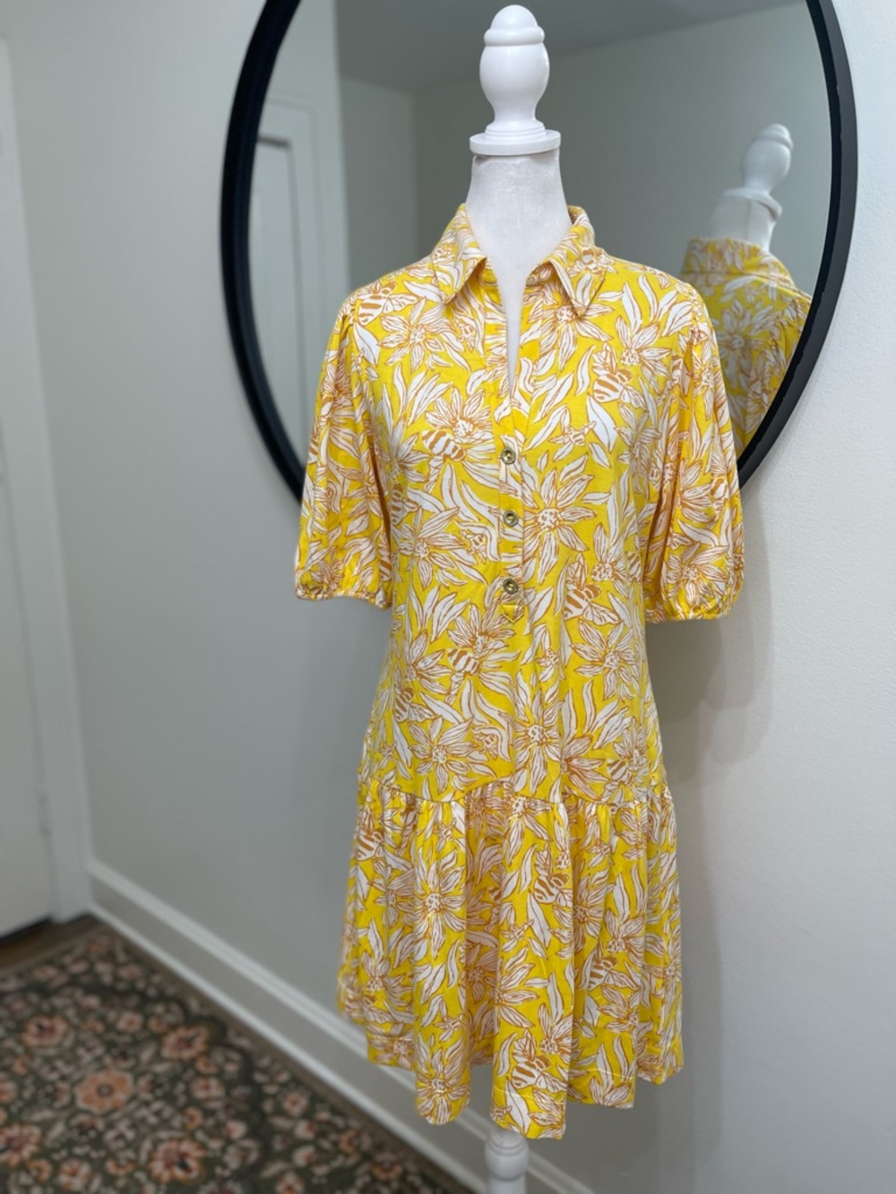 Lilly Pulitzer NWOT BINGLEY DRESS HIDEAWAY HONEYCOMB size Small - Picture 3 of 8